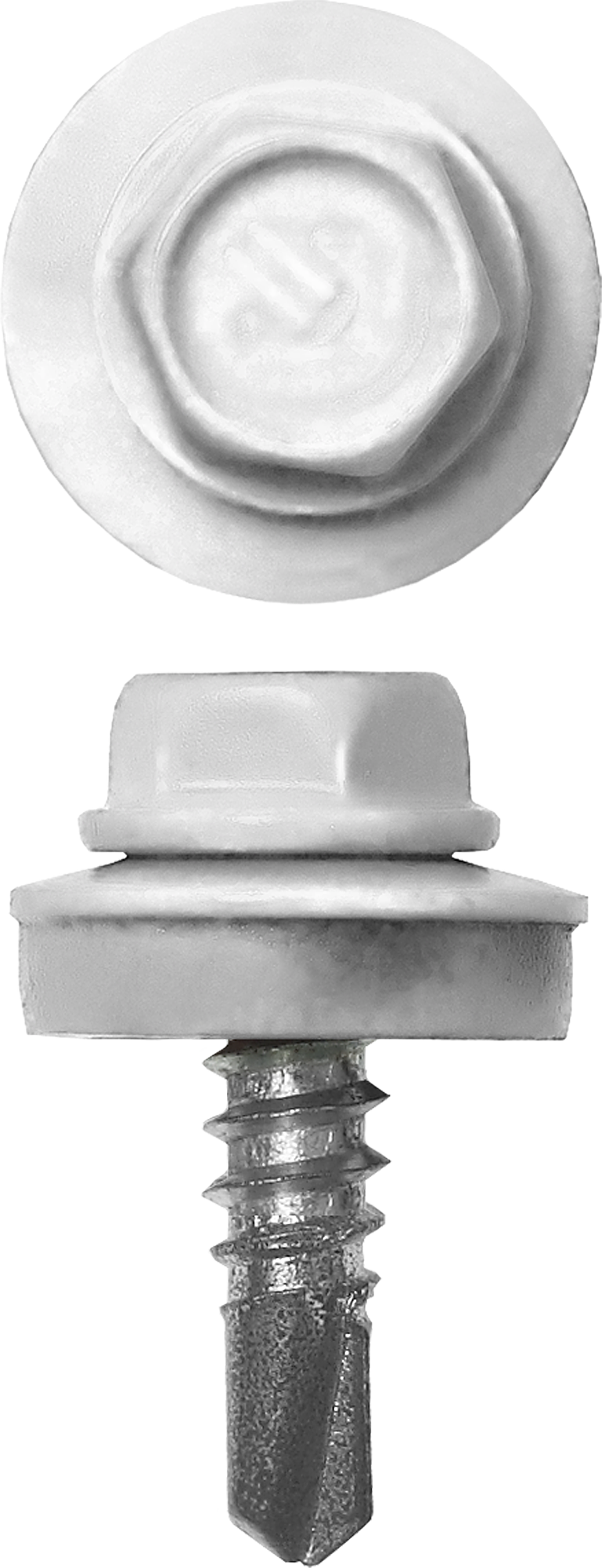 

Саморез кровельный для металлических конструкций 5.5 мм x 2.5 см, цинковое покрытие, с шайбой, RAL-9003 белый, 1800 шт., ЗУБР Профессионал (4-300310-55-025-9003)