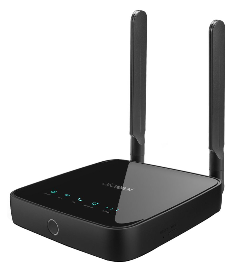 

Wi-Fi роутер Alcatel HH40V, 802.11b/g/n, 2.4 ГГц, до 300 Мбит/с, LAN 1x100 Мбит/с, WAN 1x100 Мбит/с, внешних антенн: 2, LTE (HH40V-2АALRU1-1), HH40V