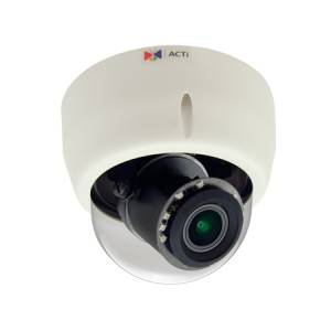 

IP-камера ACTi E618 3.1мм, купольная, 3Мпикс, CMOS, до 1920x1080, до 30кадров/с, ИК подсветка, POE, белый, E618