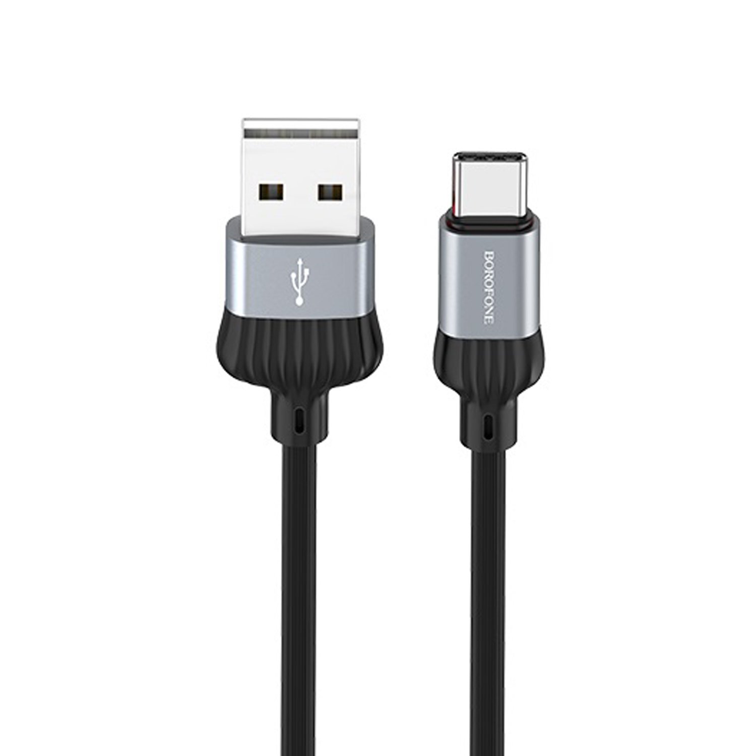 

Кабель USB-Type-C, 3A, 1м, серый Borofone Dignity BX28, BX28
