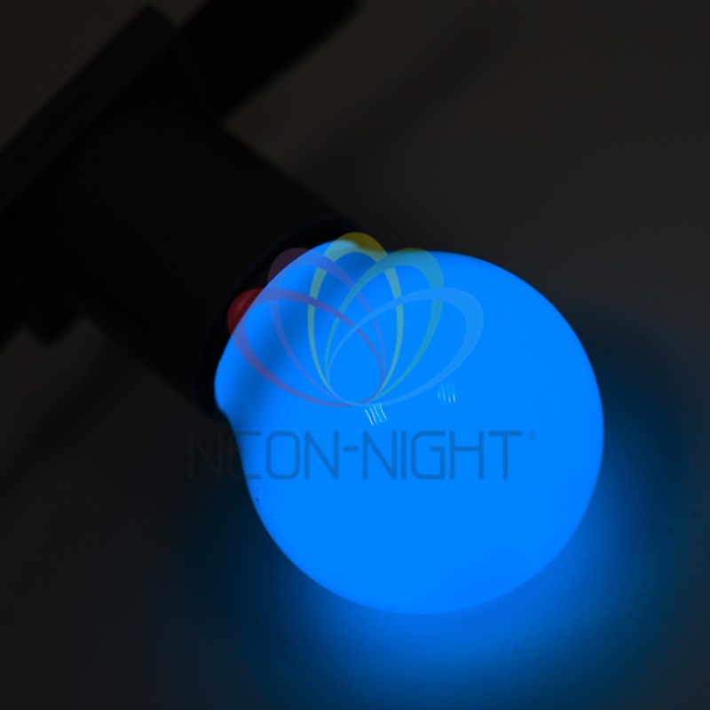 

Лампа светодиодная E27 шар, 1Вт / синий, NEON-NIGHT (405-113)
