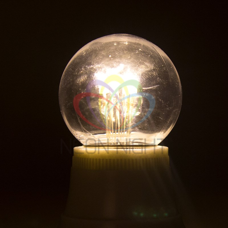 Лампа светодиодная E27 шар/D45, 1Вт / тёпло-белый, NEON-NIGHT (405-126) - фото 1