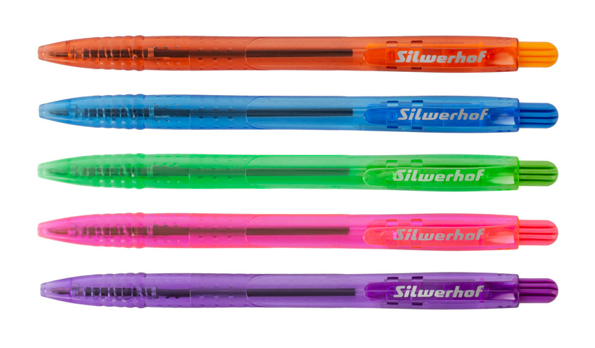 Ручка шариковая автомат Silwerhof TROPIC, синий (026177-02)