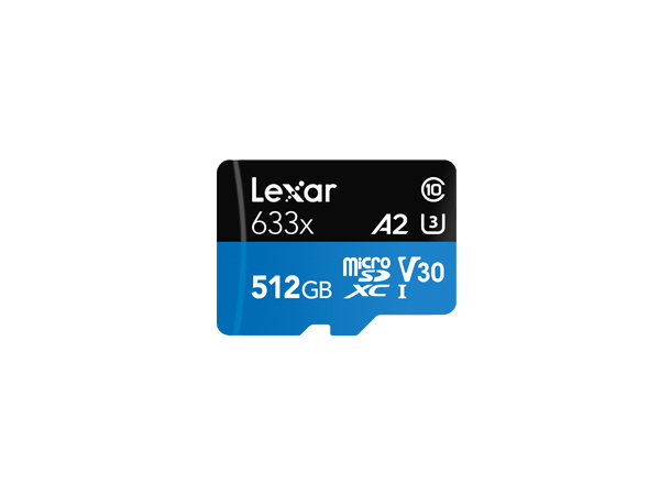Карта памяти microSDXC Lexar, 512Gb, 633X