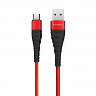 

Кабель USB-Micro USB, 5A, 1м, красный Borofone Munificent BX32, BX32