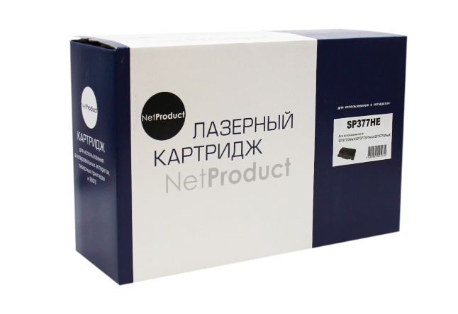

Картридж лазерный NetProduct N-SP377HE (SP377HE), черный, 6400 страниц, совместимый для Ricoh Aficio SP377DNwX/SP377SFNwX/SP377SNwX