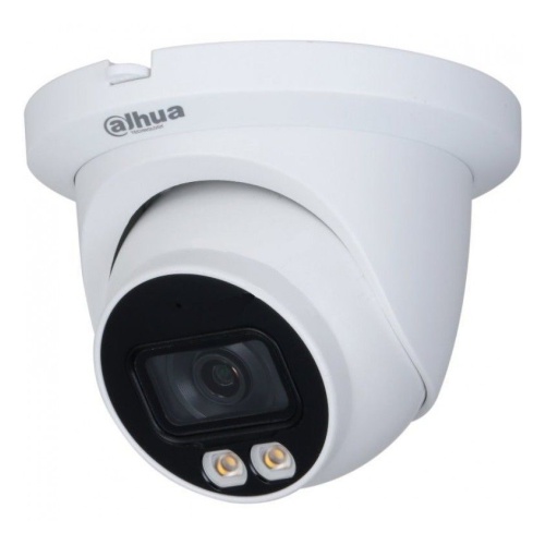 IP-камера DAHUA 2.8мм, уличная, купольная, 4Мпикс, CMOS, до 2560x1440, до 25кадров/с, ИК подсветка 30м, POE, -40 °C/+60 °C, белый (DH-IPC-HDW2439TP-AS-LED-0280B) - фото 1