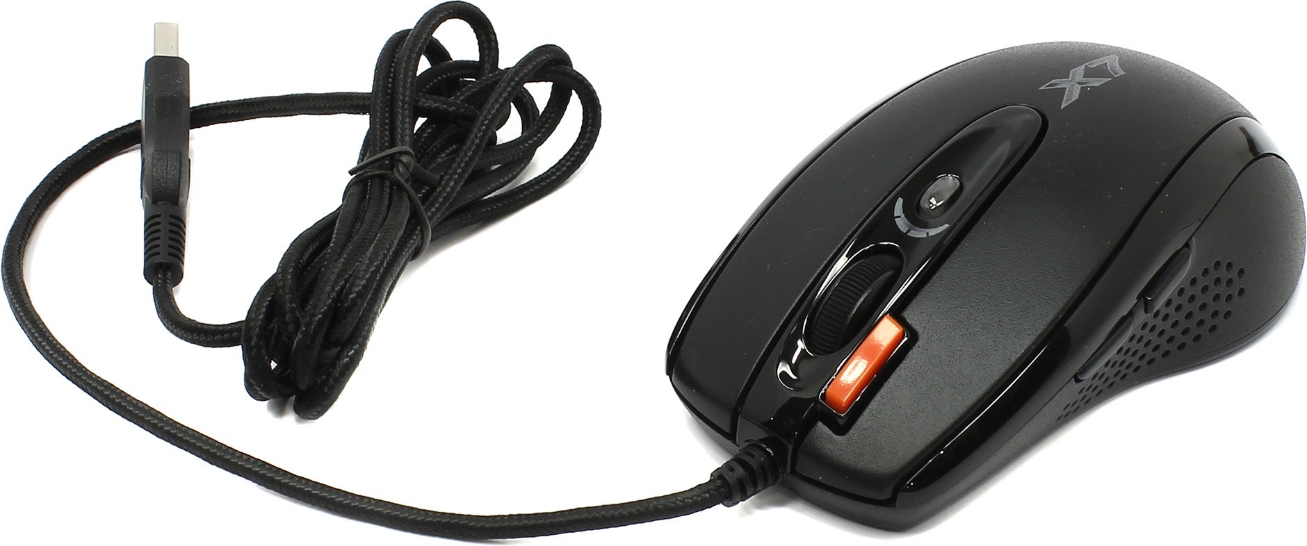Мышь A4Tech X-718BK, USB, черный