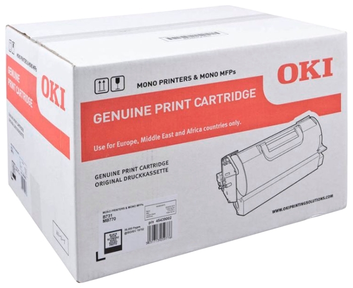 

Картридж лазерный OKI 45439002, черный, 36000 страниц, оригинальный для OKI B731/MB770