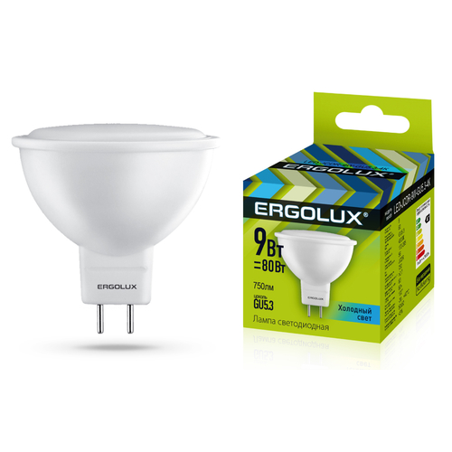 Лампа ERGOLUX LED-JCDR-9W-GU5.3-4K (13625)