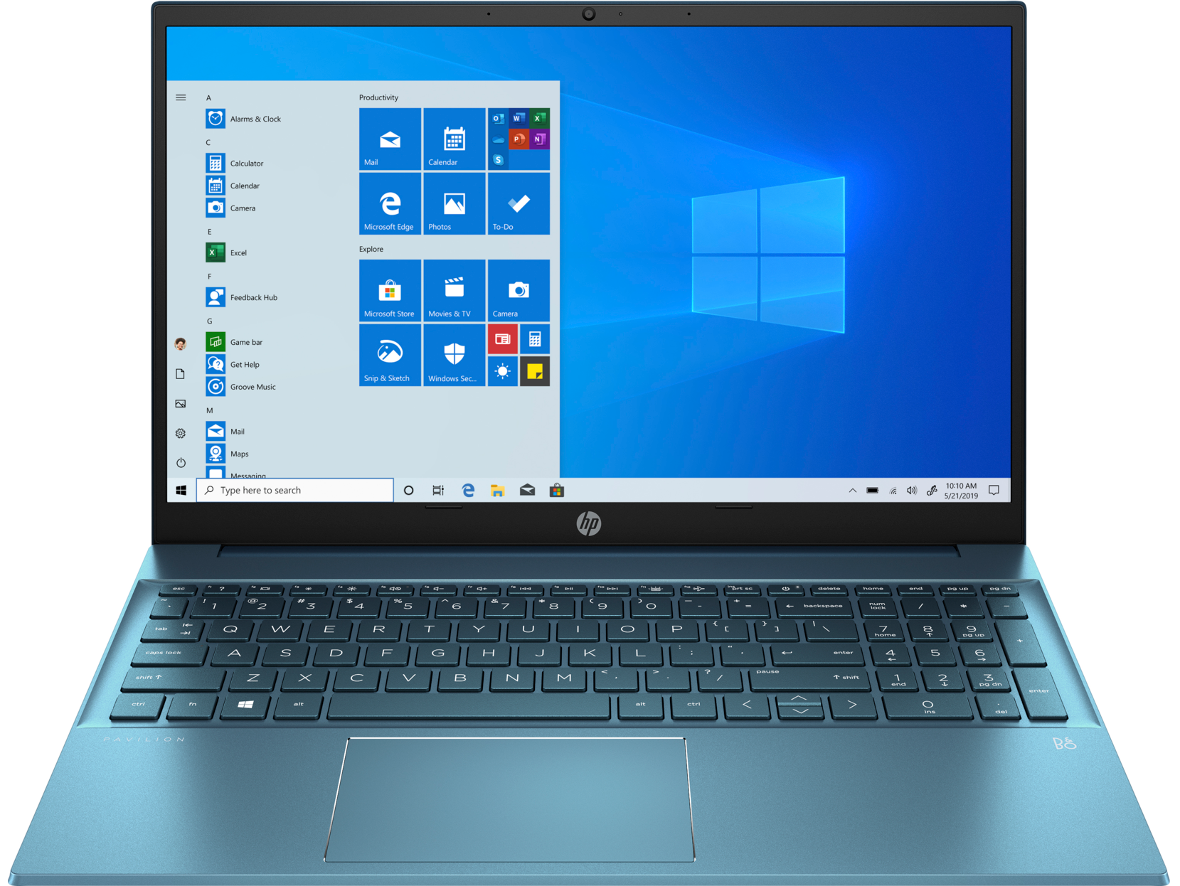 Ноутбук HP Pavilion 15-eg0057ur 15.6" 1920x1080, Intel Core i5-1135G7 2.4GHz, 8Gb RAM, 256Gb SSD, NVIDIA GeForce MX350-2Gb, WiFi, BT, Cam, W10, бирюзовый (2X2T0EA)