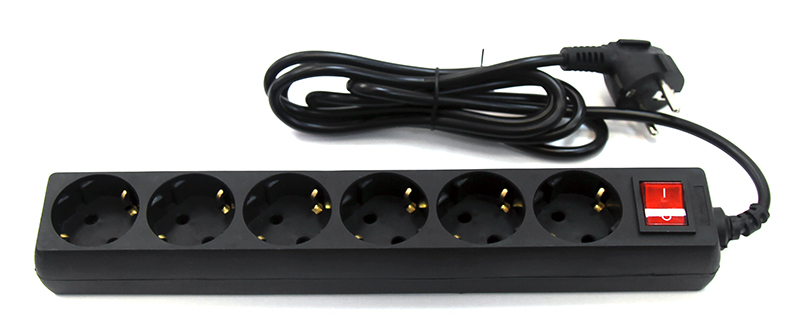 

Сетевой фильтр 5bites SP6B-250, 6-розеток, 5м, черный, SP6B-250