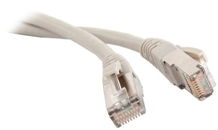 Патч-корд FTP кат.5e, 0.5м, RJ45-RJ45, серый, экранированный, 5bites (PFT50-005A)