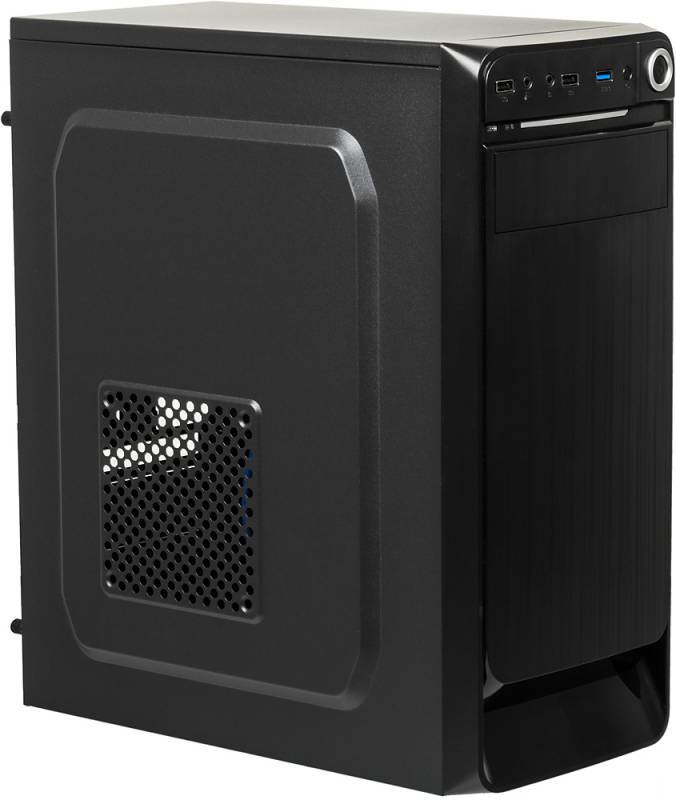 

Корпус ACCORD E-01 w/o PSU Black, ATX, Midi-Tower, USB 3.0, черный, Без БП, E-01 w/o PSU Black