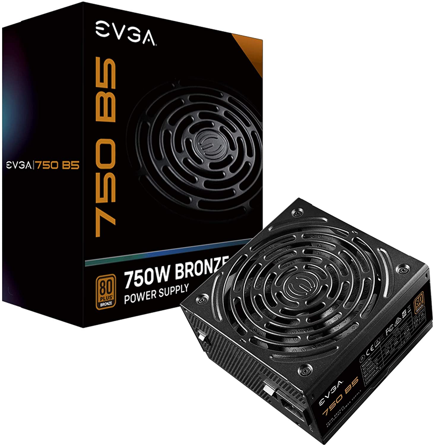 

Блок питания 750Вт ATX EVGA B5, 135 мм, 80 Plus Bronze (220-B5-0750-V2), B5