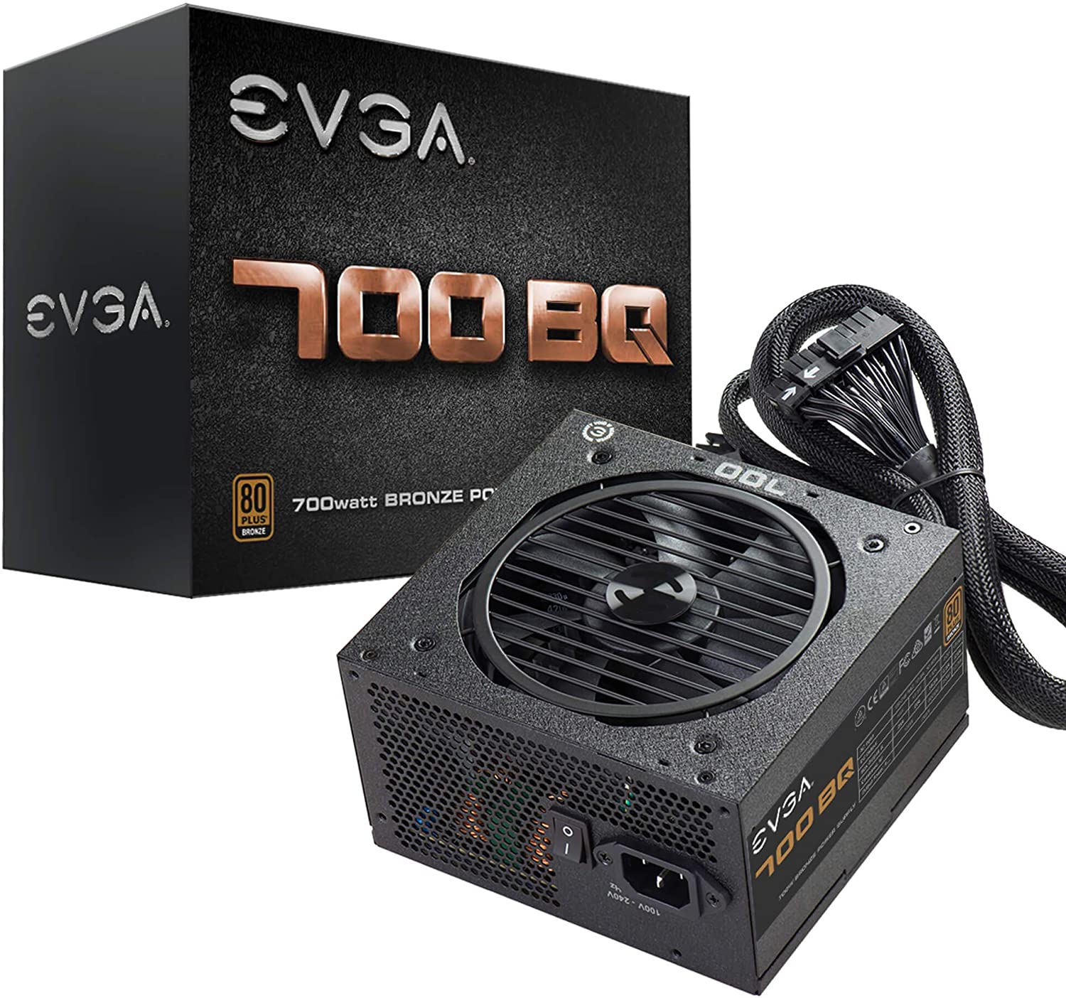 

Блок питания 700Вт ATX EVGA BQ, 120 мм, 80 Plus Bronze (110-BQ-0700-V2), BQ