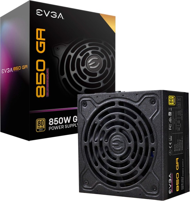 

Блок питания 850Вт ATX EVGA GA, 135 мм, 80 Plus Gold (220-GA-0850-X2), GA