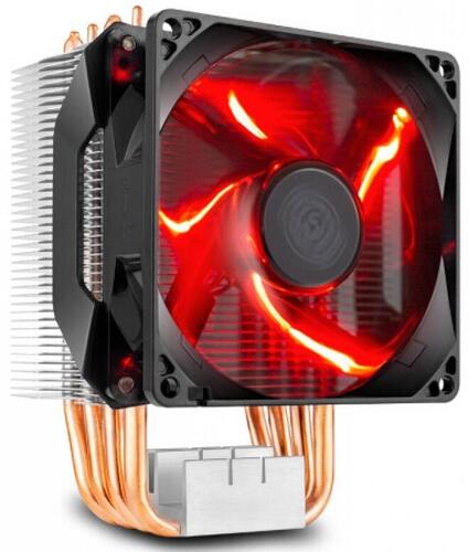 

Кулер для процессора COOLERMASTER Hyper H410R для Socket 775/115x/1200/1356/1366/2011/2011-3/2066/AM2/AM2+/AM3/AM3+/FM1/AM4/FM2/FM2+, 92 мм, 2000rpm, 29.4 дБА, 100 Вт, 4-pin PWM, Al, Red LED (RR-H410-20PK-R1), Hyper H410R