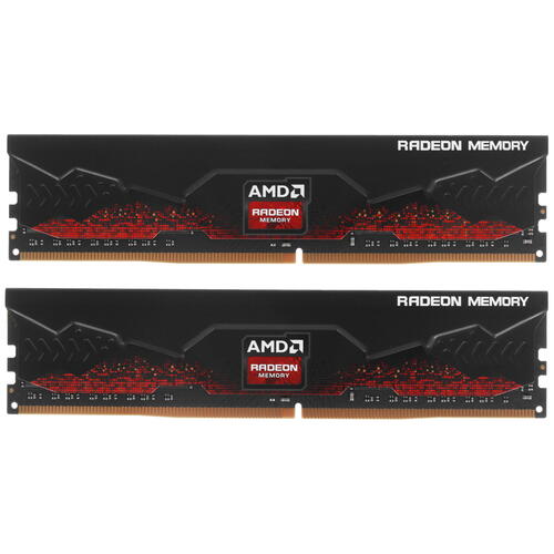 

Комплект памяти DDR4 DIMM 32Gb (2x16Gb), 3600MHz, CL18, 1.35 В, AMD, Radeon R9 Gamer Series, R9S432G3606U2K
