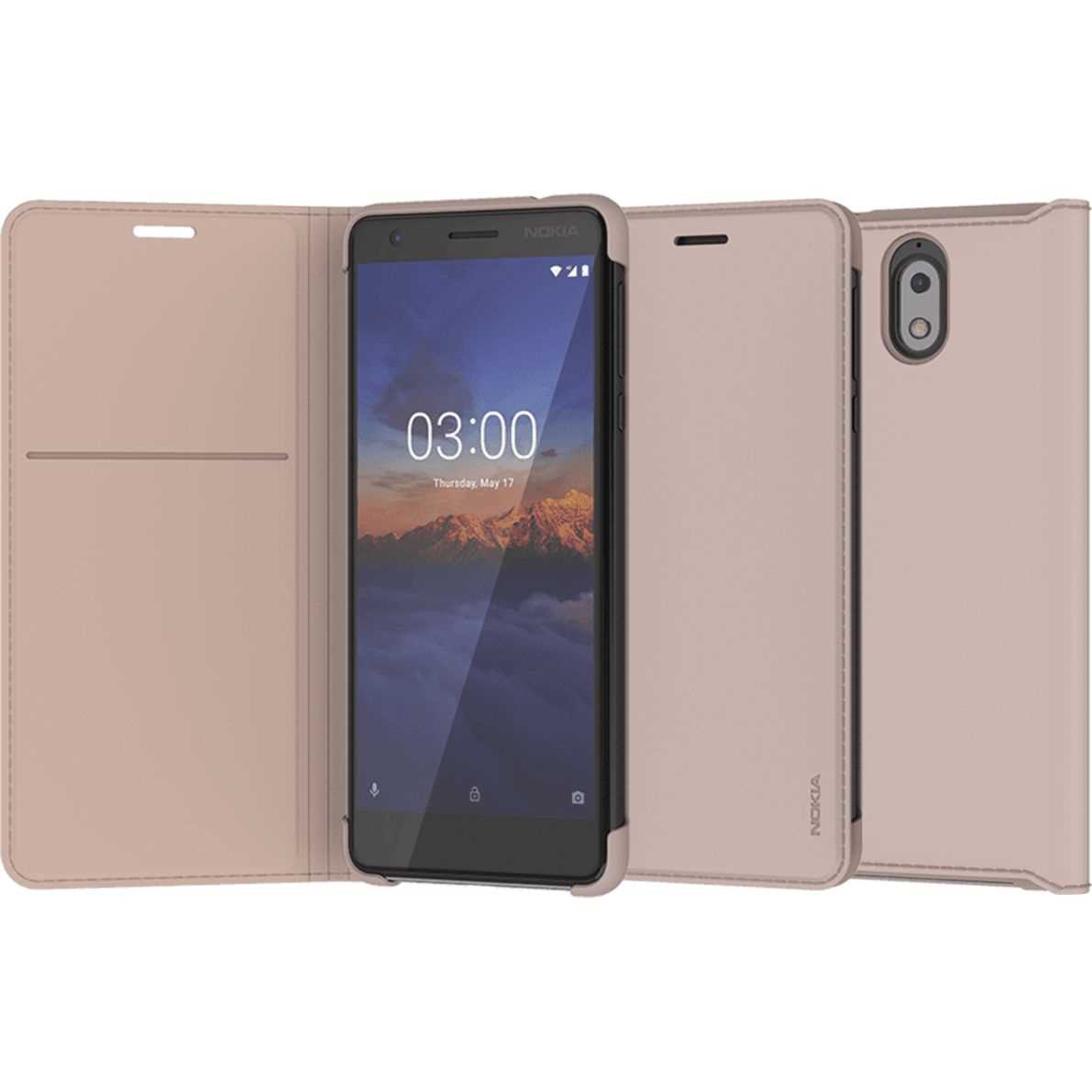 

Чехол Flip Cover CP-306 для смартфона Nokia 3.1, поликарбонат/полиуретан, кремовый (8P00000001)