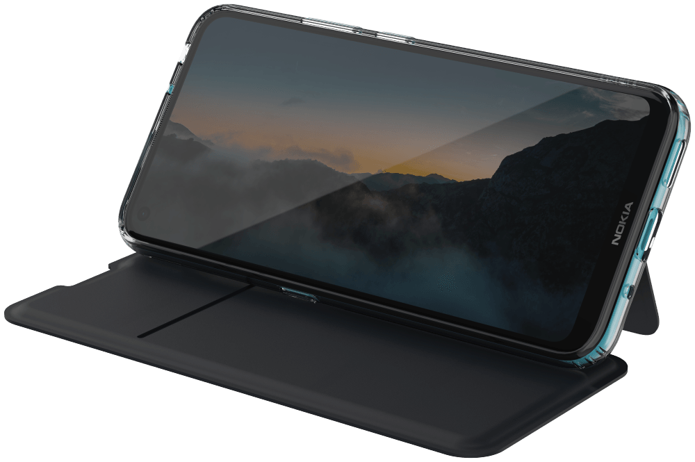 

Чехол Flip Cover для смартфона Nokia 3.4, полиуретан, черный (8P00000108)