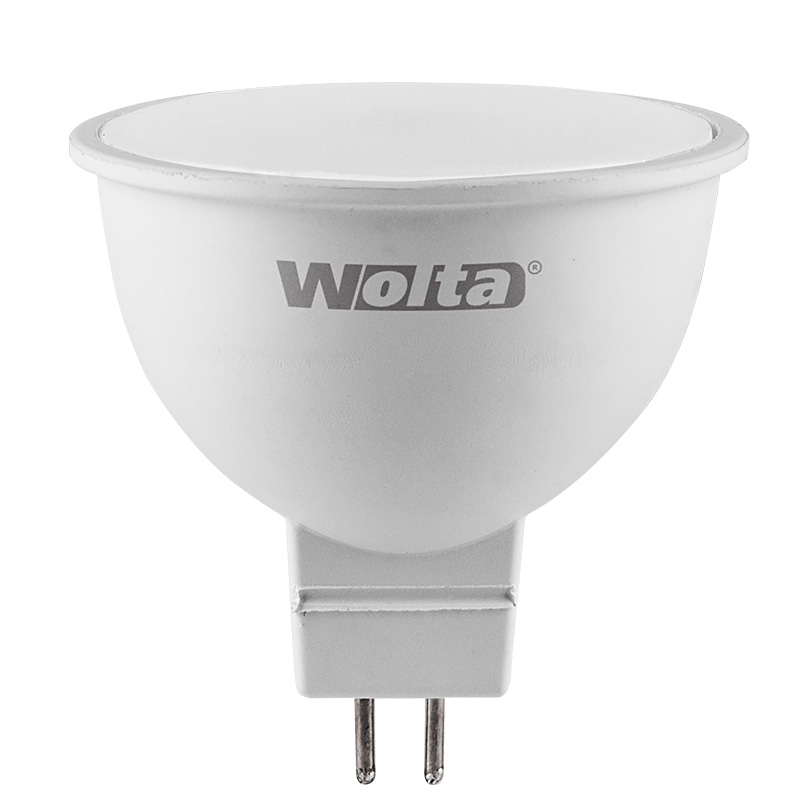 Лампа светодиодная GU5.3, MR16, 5 Вт, 6500K, Wolta