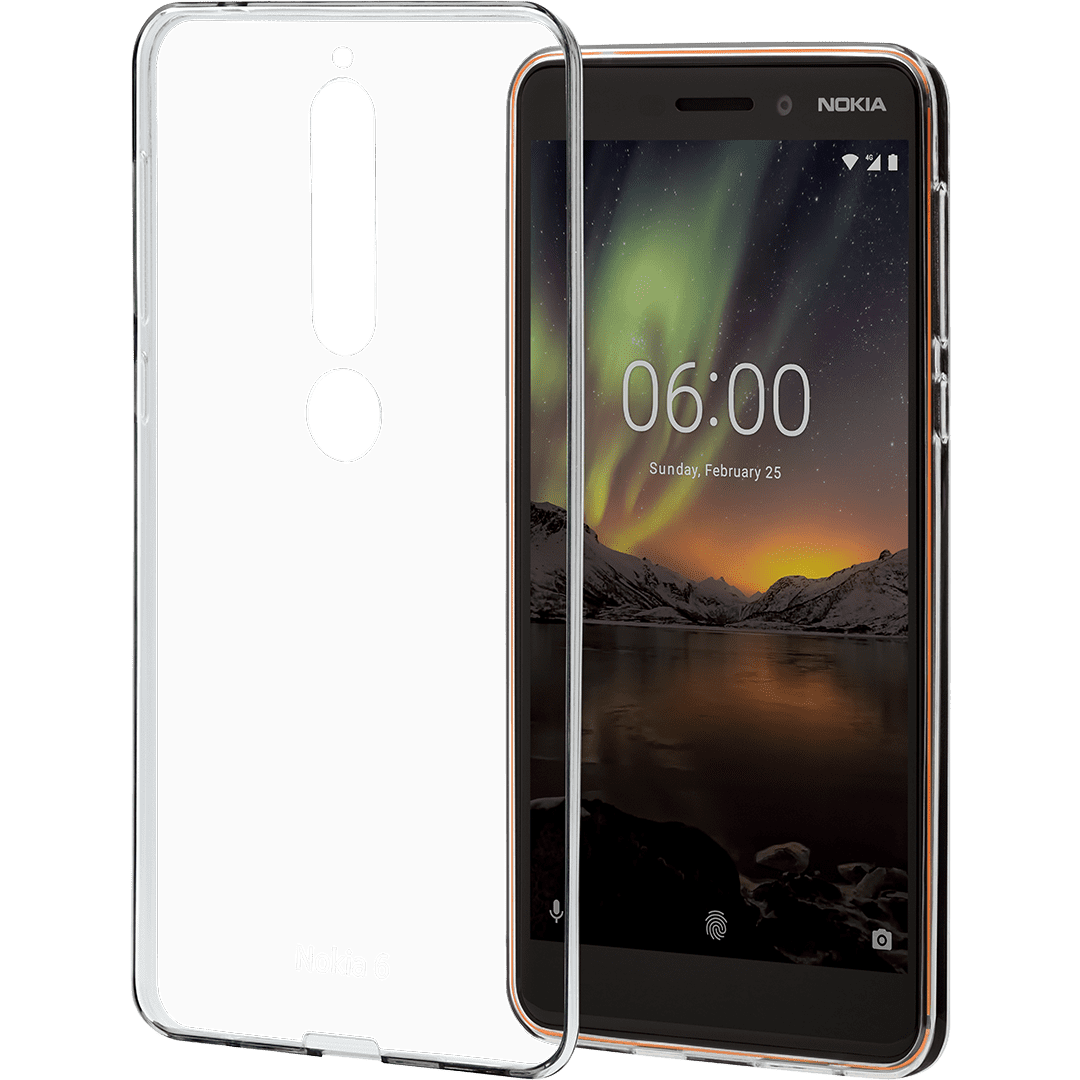 

Чехол Clear Case CC-110 для смартфона Nokia 6.1, термопластичный полиуретан (TPU), прозрачный (1A21RSD00VA)