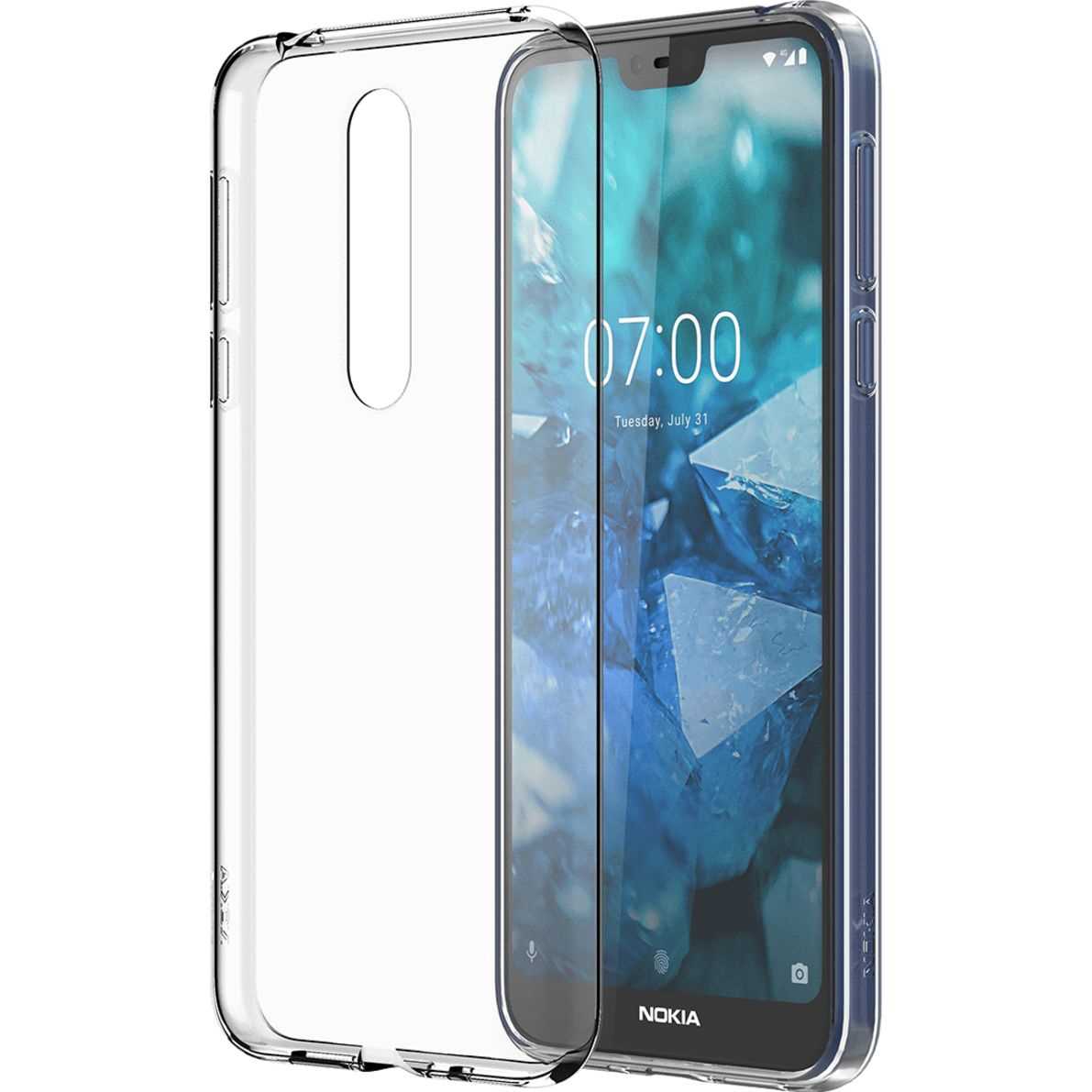 

Чехол Clear Case CC-170 для смартфона Nokia 7.1, силикон, прозрачный (8P00000031)