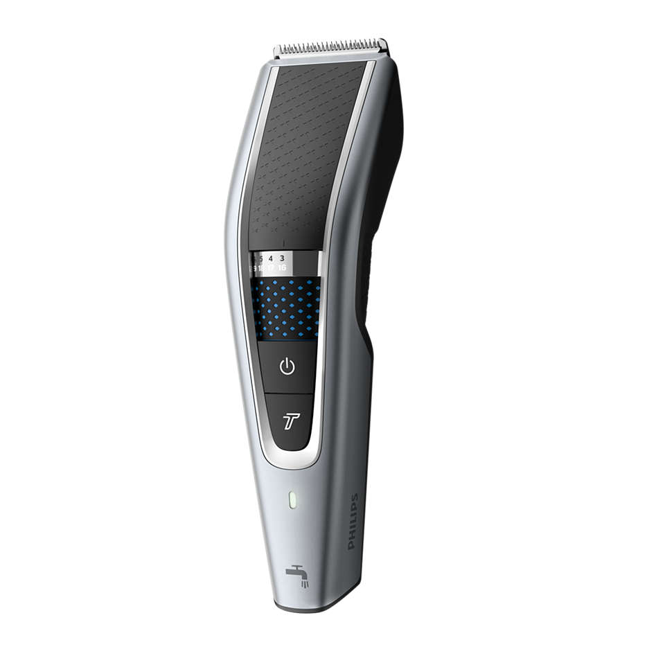 Машинка для стрижки Philips Hairclipper series 5000, режимов 1, насадок 3, серебристый/черный (HC5630/15)