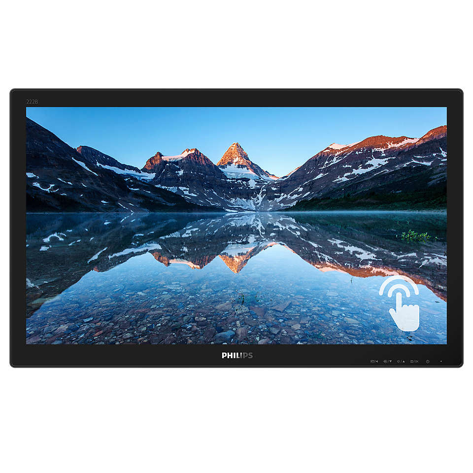 

Монитор 21.5" Philips 222B9TN/00 TN, сенсорный, 1920x1080 (16:9), 250кд/м2, 1мс, 170°/160°, VGA, DVI, HDMI, DisplayPort, USB-Hub, черный, 222B9TN/00