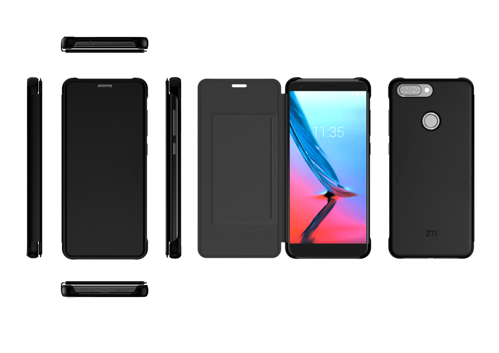 

Чехол Smart cover для смартфона ZTE V9, поликарбонат/полиуретан, черный (V9 Smart cover black)