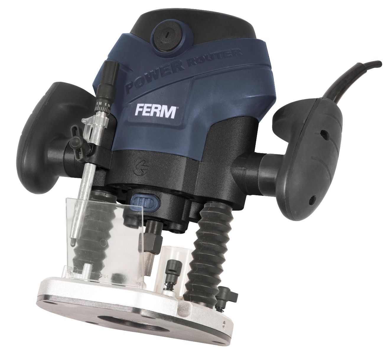 

Фрезер вертикальный Ferm PRM1015, сетевой, 1.3 кВт, скорость вращения 9000 об/мин - 30000 об/мин, размер цанги 6, регулировка скорости вращения, PRM1015