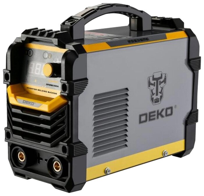 

Сварочный аппарат DEKO DKWM200A, MMA, инверторный, MMA (10A-200A), 187В-253В, кейс (051-4671), DKWM200A