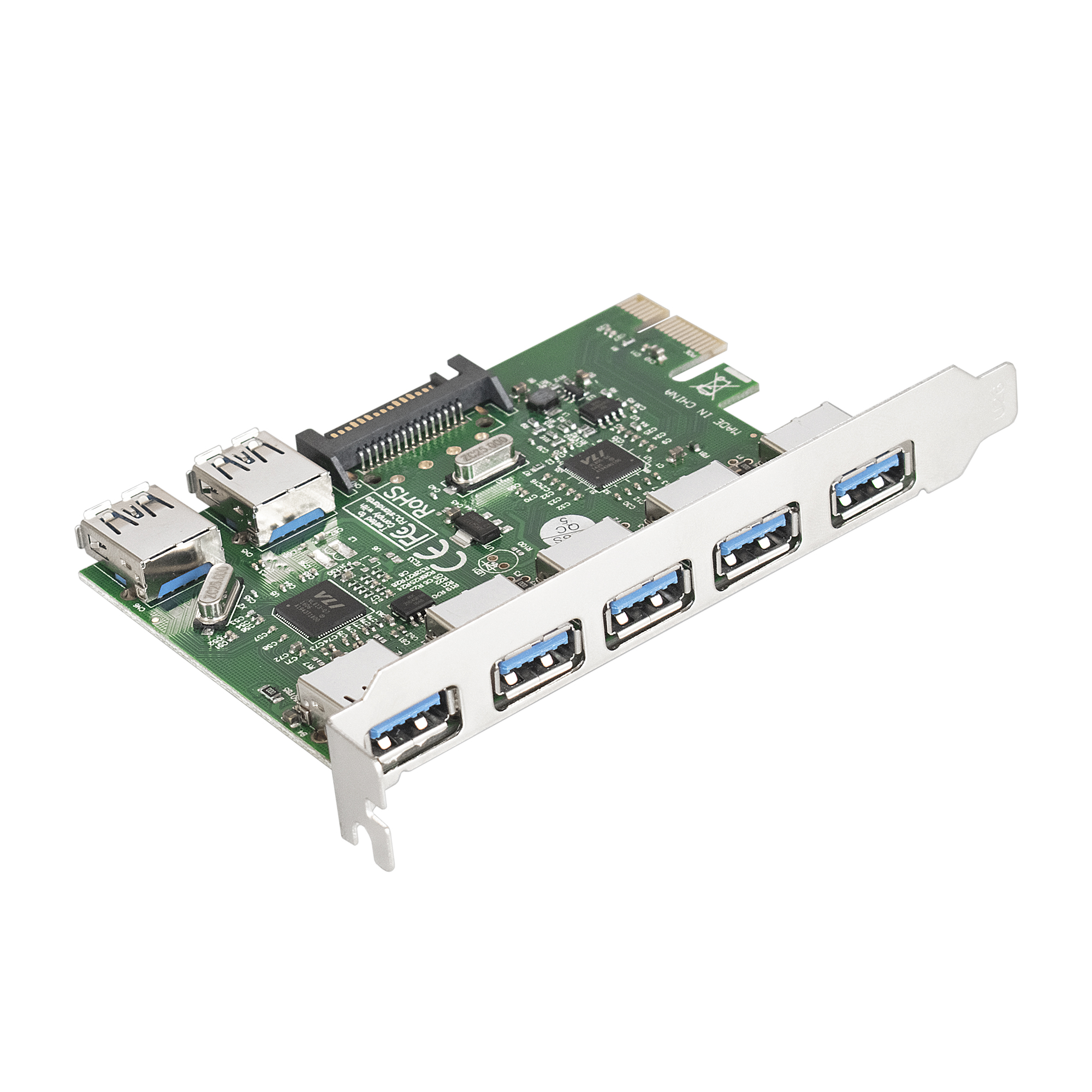 Контроллер USB 3.0 ExeGate EXE-317, 5хUSB 3.0, 2xUSB 3.0, PCI-E