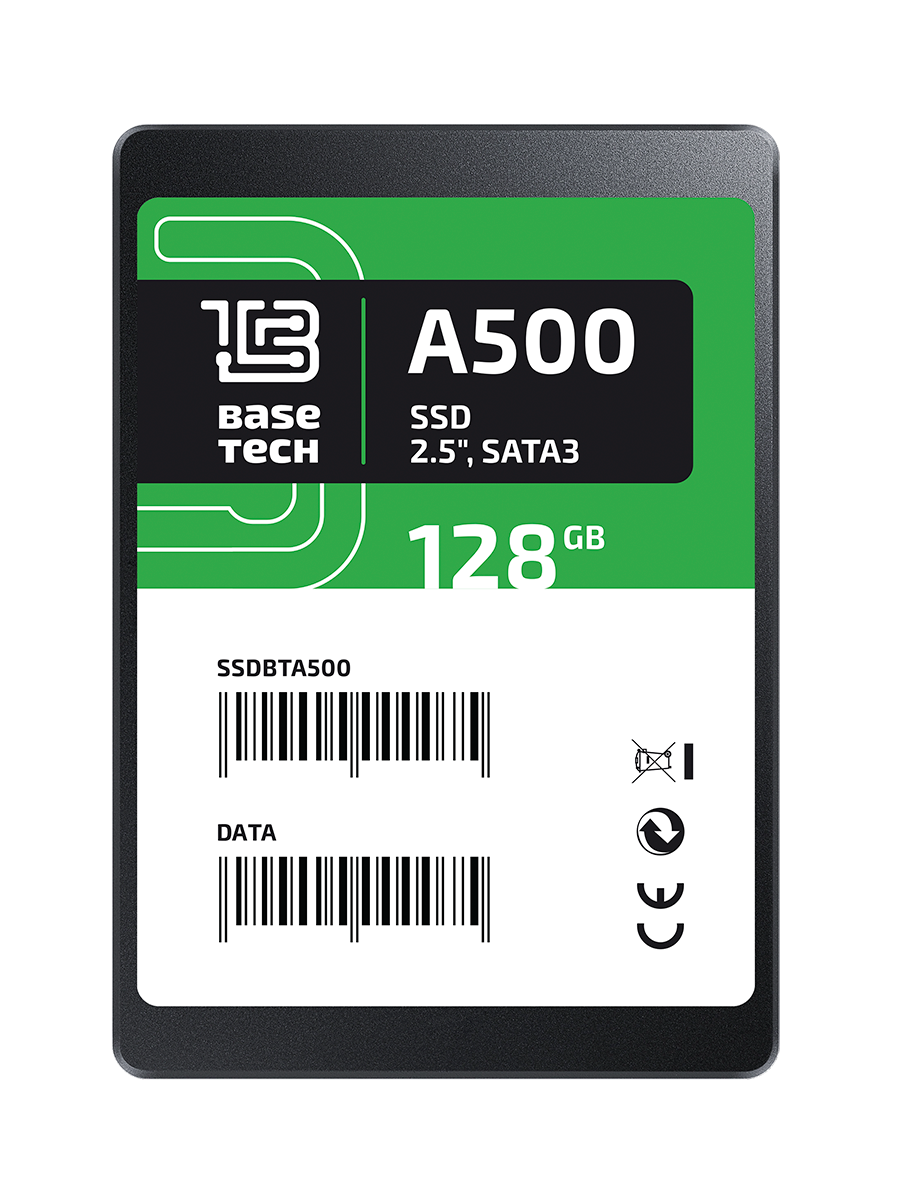 

Твердотельный накопитель (SSD) BaseTech 128Gb A500, 2.5", SATA3 (SSDBTA500128G), OEM