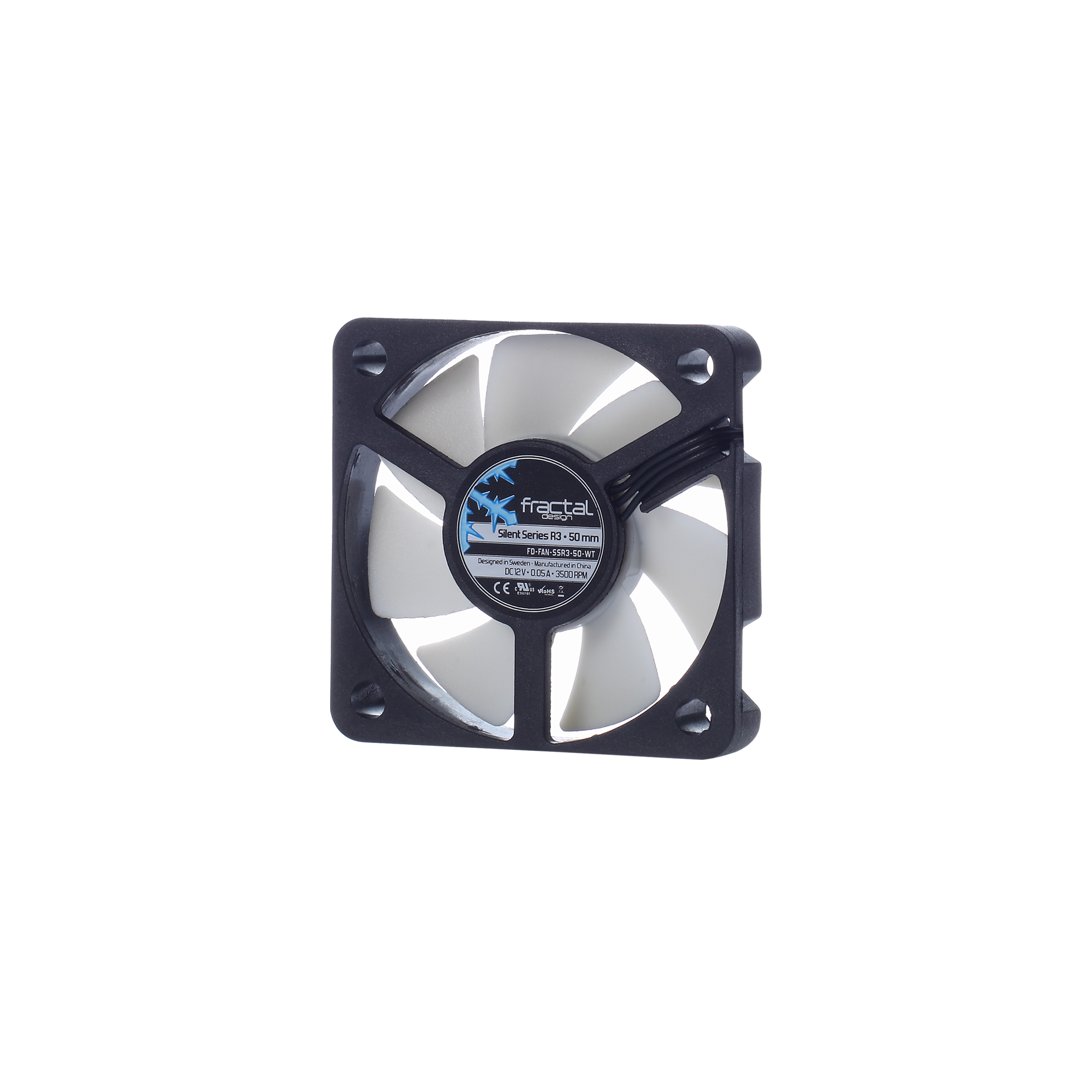 Вентилятор Fractal Design Silent Series R3 50mm, 50мм, 3500rpm, 19 дБ, 3-pin, 1шт, отсутствует (FD_FANSSR350WT) - фото 1