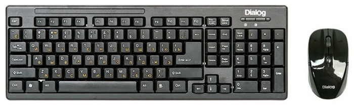 

Клавиатура + мышь Dialog KMROP-4010U, беспроводная, USB, черный, KMROP-4010U