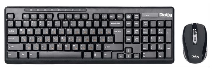 Клавиатура + мышь Dialog KMROP-4020U, USB, черный