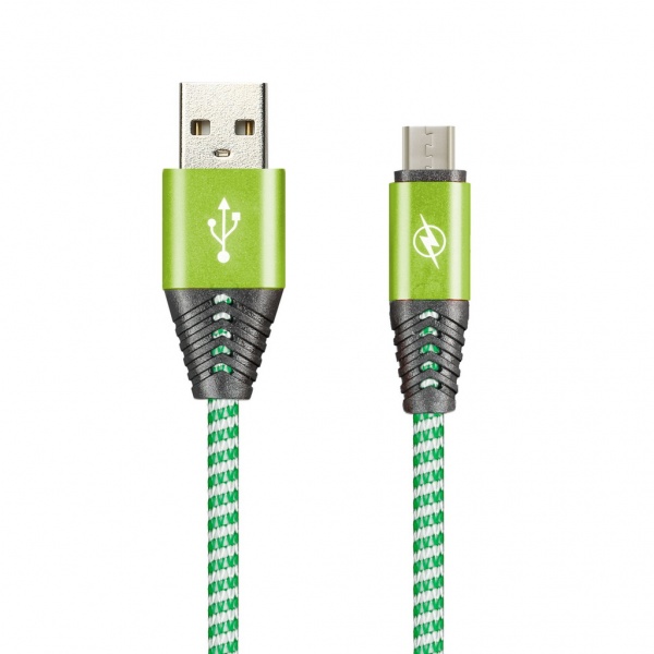 

Кабель USB 2.0(Am)-Micro USB 2.0(Bm), 2A, 1м, зеленый Smartbuy HEDGEHOG iK-12HH (iK-12HH green), iK-12HH