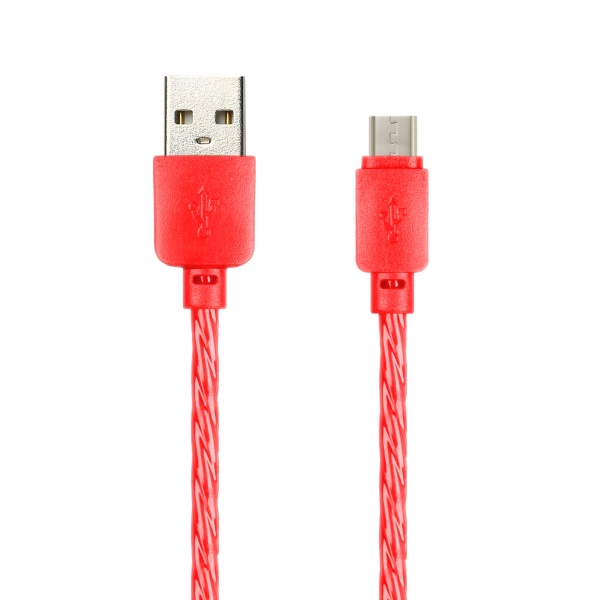 

Кабель USB 2.0(Am)-Micro USB 2.0(Bm), 2A, 1м, красный Smartbuy SILICONE SPIRAL, iK-12SPS (iK-12SPS red), iK-12SPS