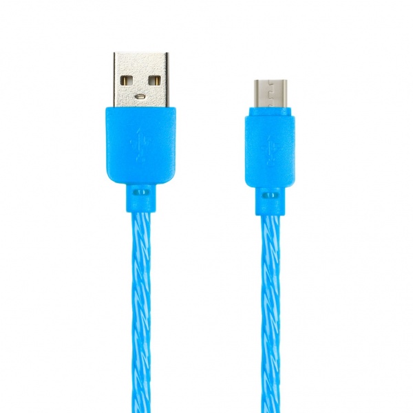 

Кабель USB 2.0(Am)-Micro USB 2.0(Bm), 2A, 1м, синий Smartbuy SILICONE SPIRAL iK-12SPS (iK-12SPS blue), iK-12SPS
