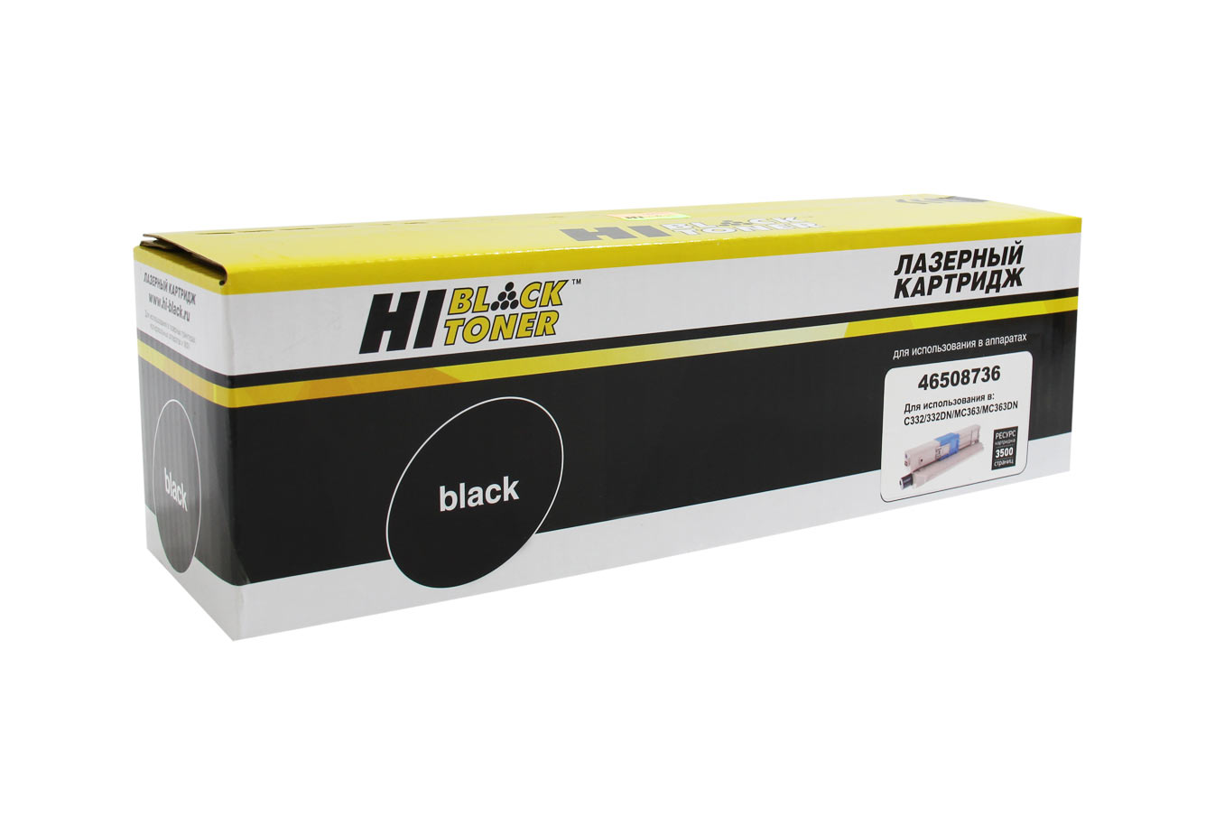 

Картридж лазерный Hi-Black HB-46508736 (46508736), черный, 3500 страниц, совместимый для OKI C332/MC363