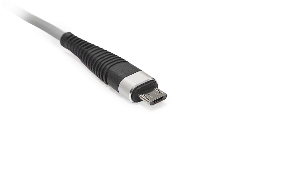 

Кабель USB-Micro USB, 2.1A, 1м, серебристый CBR CB 500, CB 500
