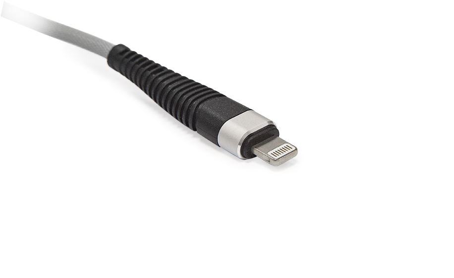 

Кабель USB-Lightning 8-pin, 2.1A, 1м, серебристый CBR CB 501, CB 501