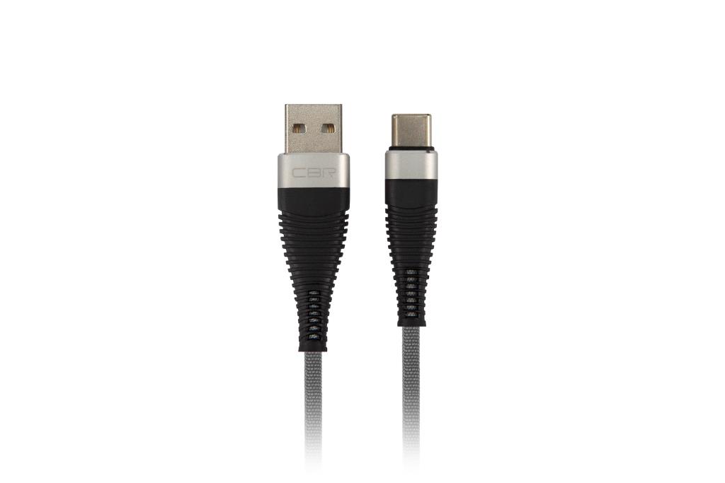 

Кабель USB-Type-C, 2.1A, 1м, серебристый CBR CB 502, CB 502