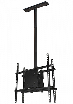 

Кронштейн потолочный TV/монитора Wize Pro C75DUNV, 37"-80", 2-монитора, VESA 75x75мм-800х672мм, наклонный, поворотный, до 136кг, черный, C75DUNV