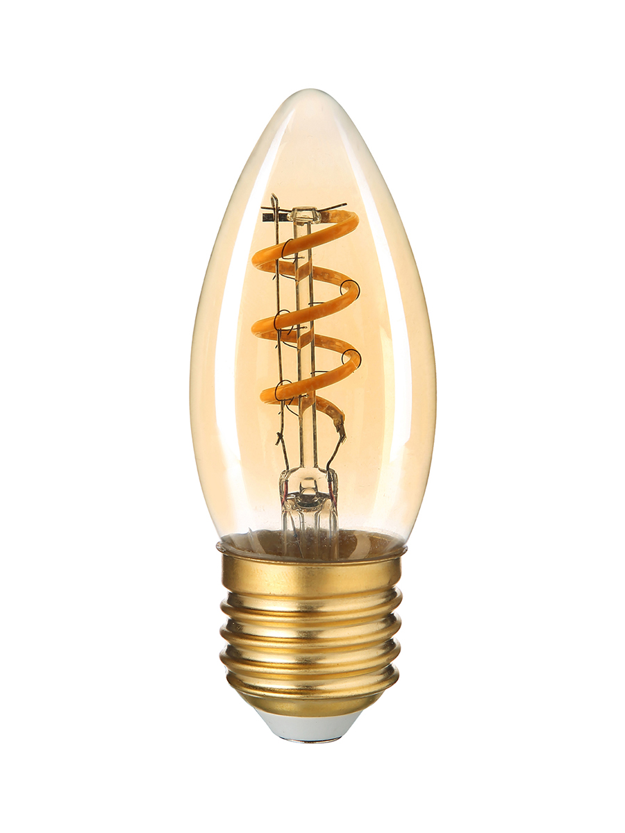

Лампа светодиодная E27 свеча, 5Вт, 2400K, 180лм, филаментная, HIPER FILAMENT FLEXIBLE CANDLE (HL-2208), FILAMENT FLEXIBLE CANDLE