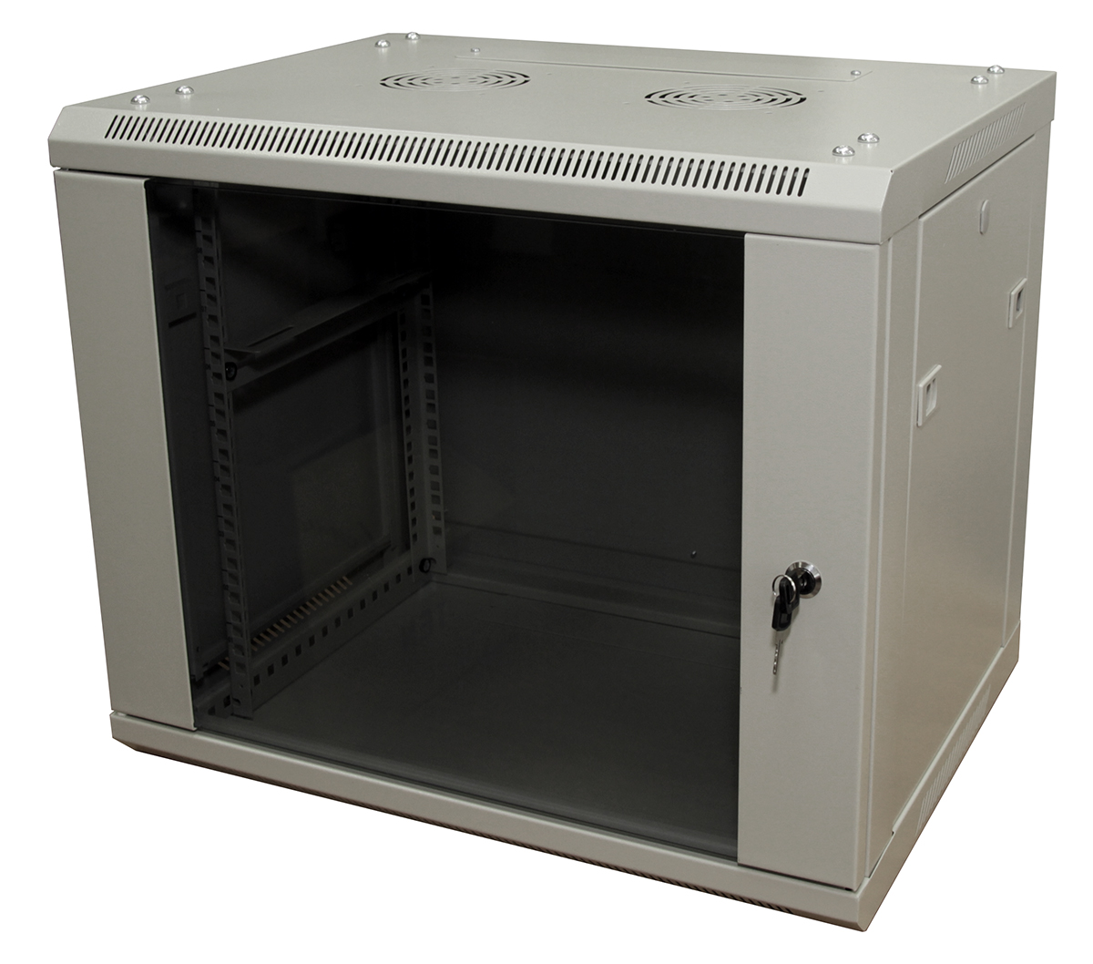 

Шкаф телекоммуникационный настенный 9U 600x450 мм, стекло, серый, разборный, 5bites (TC6401-09G)