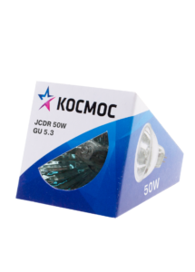 

Лампа галогенная GU5.3, JCDR, 50Вт/теплый, 100 Ra, КОСМОС JCDR 50W (LKsmJCDR220V50W), JCDR 50W
