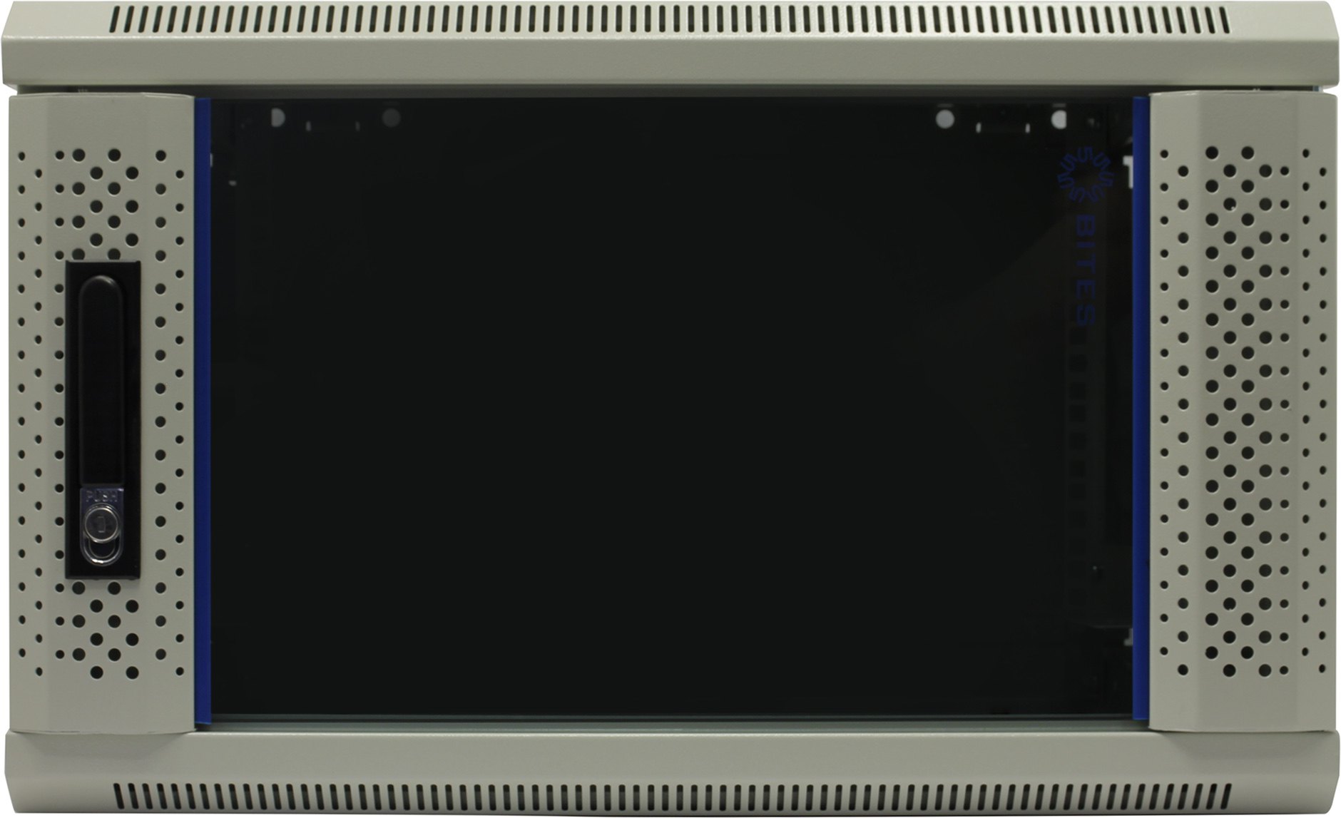 Шкаф телекоммуникационный настенный 6U 600x450, стекло, серый, разборный, 5bites (TC6403-06G) - фото 1